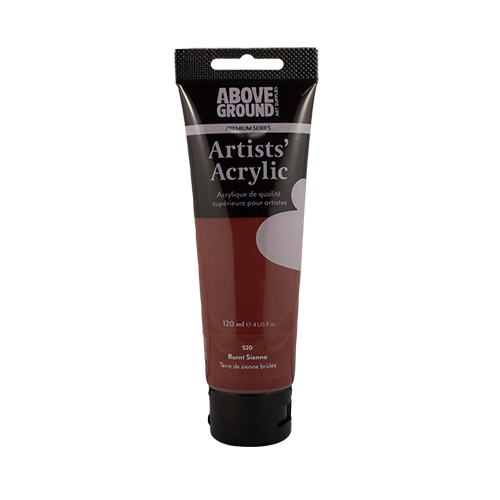 Above Ground Premium Series Artists Acrylic 120ml - Burnt Sienna