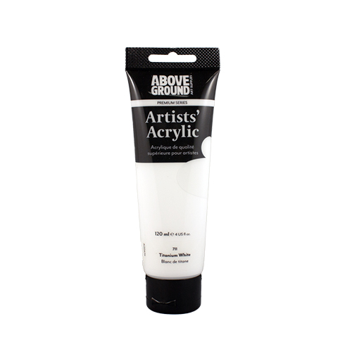 Above Ground Premium Series Artists Acrylic 120ml - Titanium White