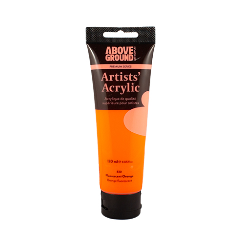 Above Ground Premium Series Artists Acrylic 120ml - Fluorescent Orange