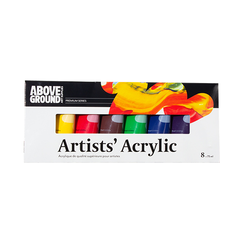 Above Ground Premium Artists Acrylic  Set of 8 x 75ml