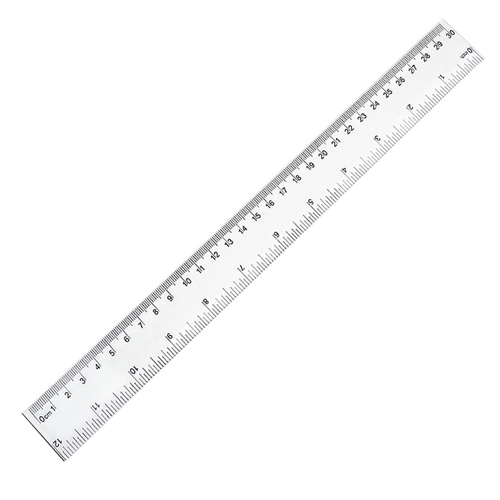 Clear Acrylic Ruler - 30cm/12"