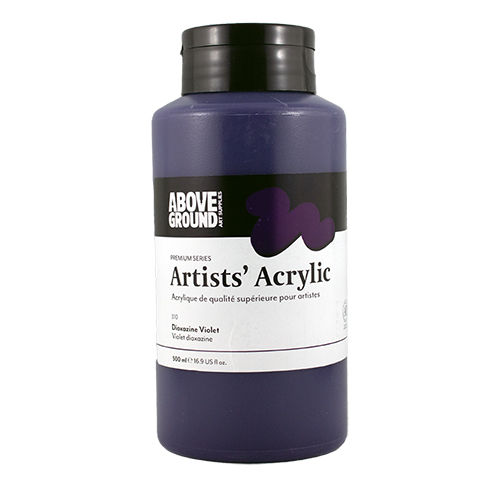Above Ground Premium Series Artists Acrylic 500ml - Dioxazine Violet