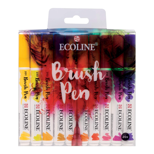 Talens Ecoline Brush Pens - Set of 20