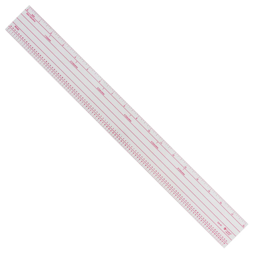 Westcott C-Thru Graphic Arts Pica Ruler, 18"