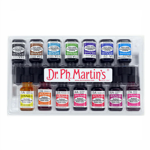 Dr. Ph. Martins Radiant Concentrated Watercolour Set A 14x0.5oz