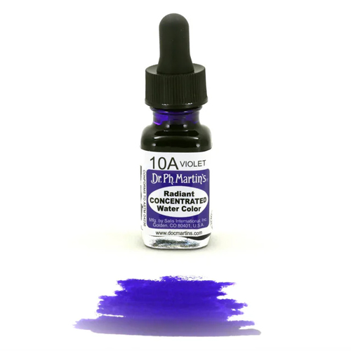 Dr. Ph. Martins Radiant Concentrated Watercolour Dye 0.5oz - Violet