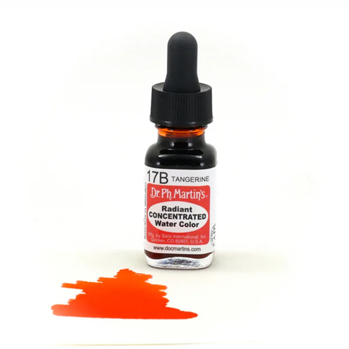 Dr. Ph. Martins Radiant Concentrated Watercolour Dye 0.5oz - Tangerine