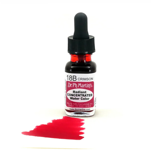 Dr. Ph. Martins Radiant Concentrated Watercolour Dye 0.5oz - Crimson