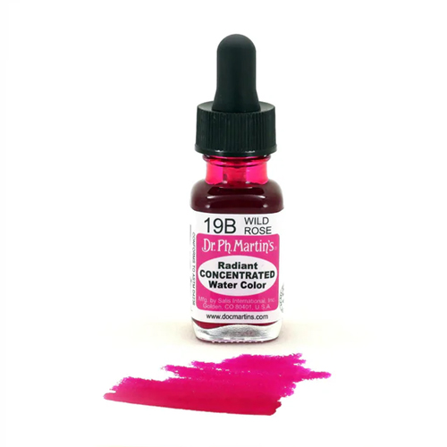 Dr. Ph. Martins Radiant Concentrated Watercolour Dye 0.5oz - Wild Rose