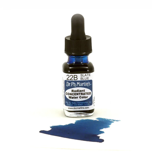 Dr. Ph. Martins Radiant Concentrated Watercolour Dye 0.5oz - Slate Blue