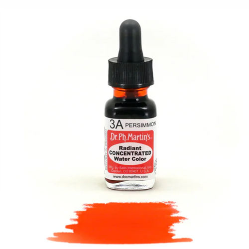 Dr. Ph. Martins Radiant Concentrated Watercolour Dye 0.5oz - Persimmon