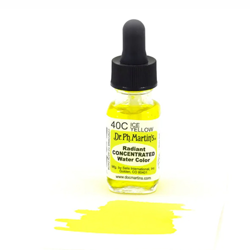 Dr. Ph. Martins Radiant Concentrated Watercolour Dye 0.5oz - Ice Yellow