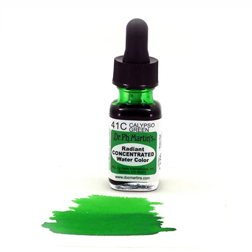 Dr. Ph. Martins Radiant Concentrated Watercolour Dye 0.5oz - Calypso Green