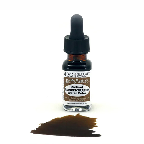 Dr. Ph. Martins Radiant Concentrated Watercolour Dye 0.5oz - Antelope Brown
