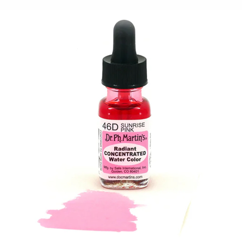 Dr. Ph. Martins Radiant Concentrated Watercolour Dye 0.5oz - Sunrise Pink