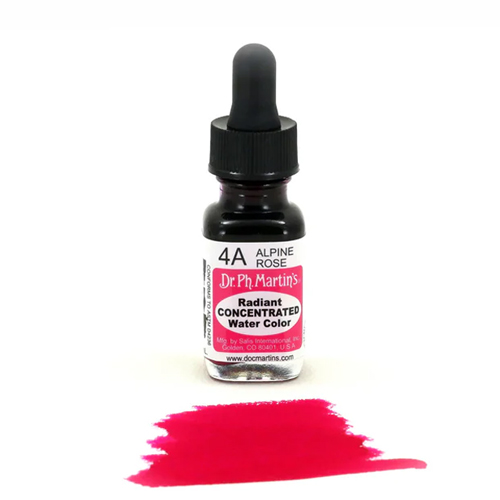 Dr. Ph. Martins Radiant Concentrated Watercolour Dye 0.5oz - Alpine Rose