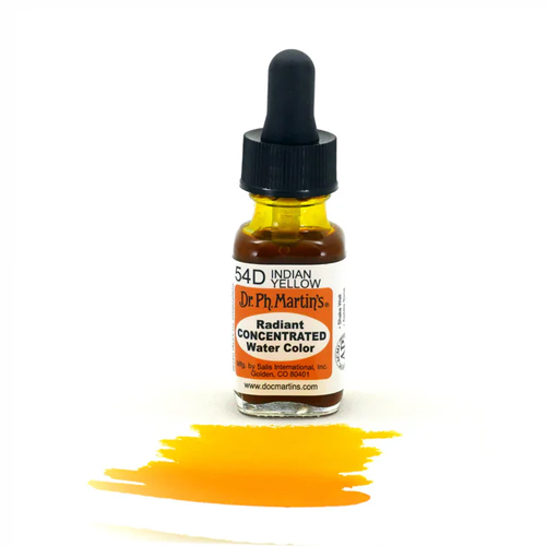 Dr. Ph. Martins Radiant Concentrated Watercolour Dye 0.5oz -  Indian Yellow