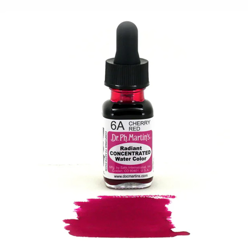 Dr. Ph. Martins Radiant Concentrated Watercolour Dye 0.5oz - Cherry Red