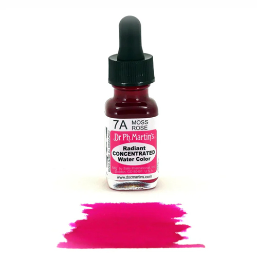 Dr. Ph. Martins Radiant Concentrated Watercolour Dye 0.5oz - Moss Rose