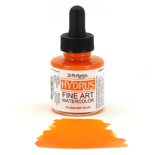 Dr. Ph. Martins Hydrus Watercolour - 1oz, Hansa Yellow Deep