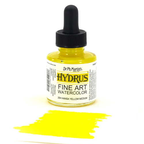 Dr. Ph. Martins Hydrus Watercolour - 1oz, Hansa Yellow Medium