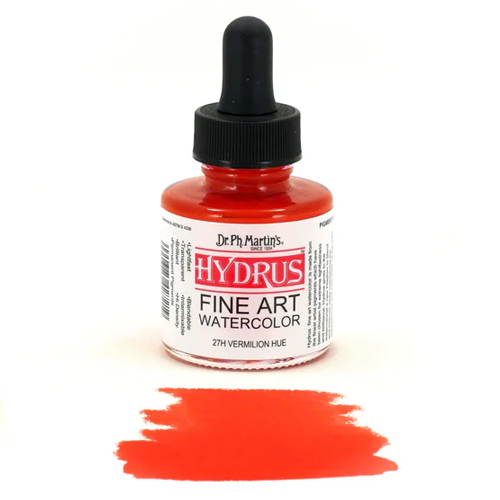 Dr. Ph. Martins Hydrus Watercolour - 1oz, Vermillion Hue