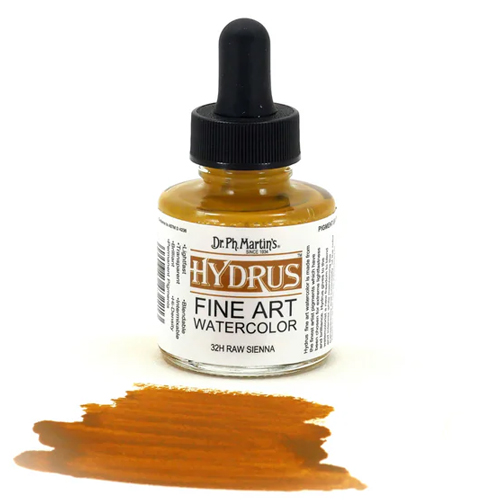 Dr. Ph. Martins Hydrus Watercolour - 1oz, Raw Sienna