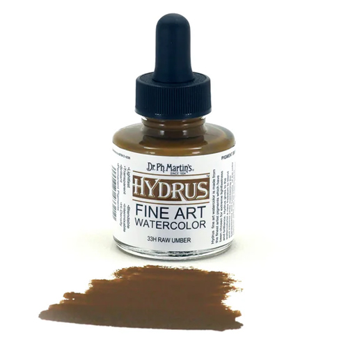 Dr. Ph. Martins Hydrus Watercolour - 1oz, Raw Umber