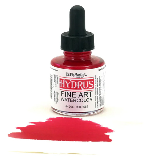 Dr. Ph. Martins Hydrus Watercolour - 1oz, Deep Red Rose