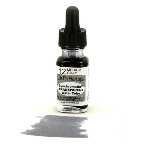 Dr. Ph. Martins Synchromatic Transparent Water Color - Medium Gray