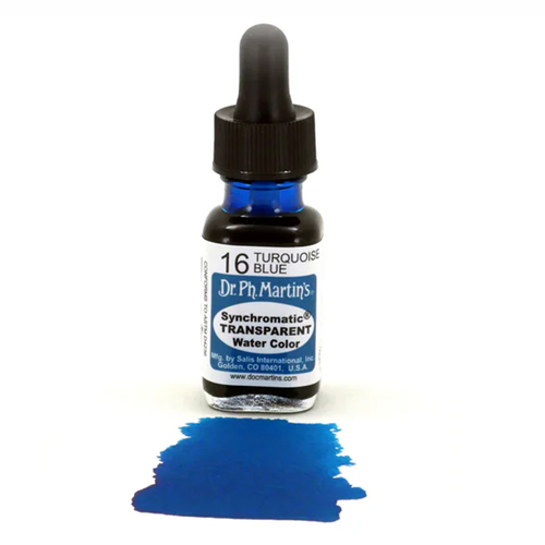Dr. Ph. Martins Synchromatic Transparent Water Color - Turquoise Blue