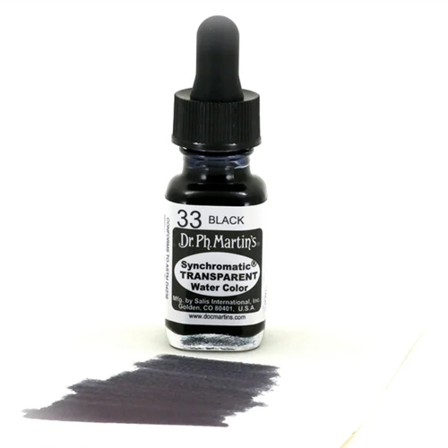 Dr. Ph. Martins Synchromatic Transparent Water Color - Black