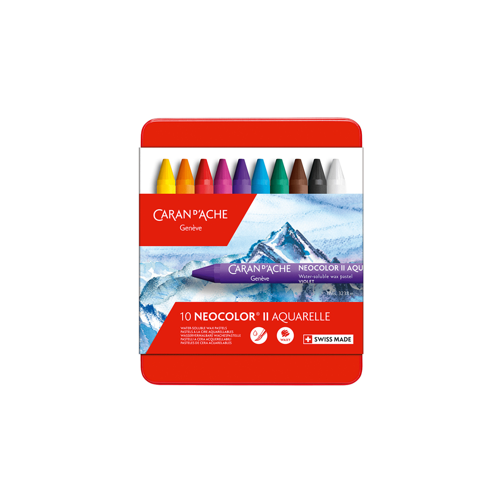 Caran D'Ache Neocolor II Crayons - Set of 10 | Above Ground Art
