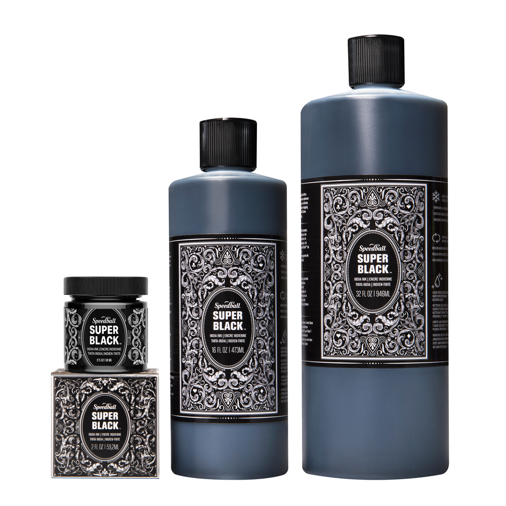 Speedball Super Black India Ink