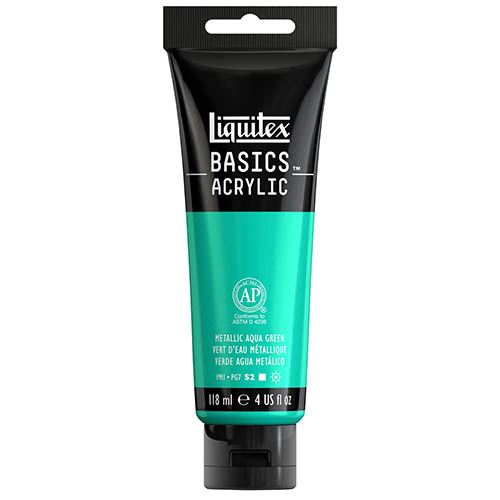 Liquitex Basics - Metallic Aqua Green 4oz 