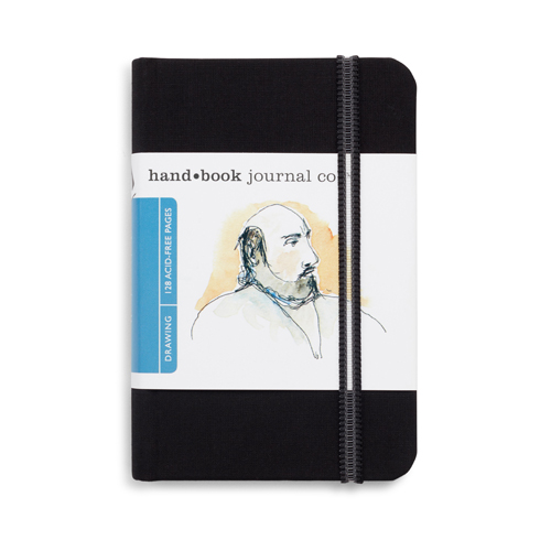 Travelogue Journal  Pocket Portrait 3.5 x 5.5 in.  Ivory Black