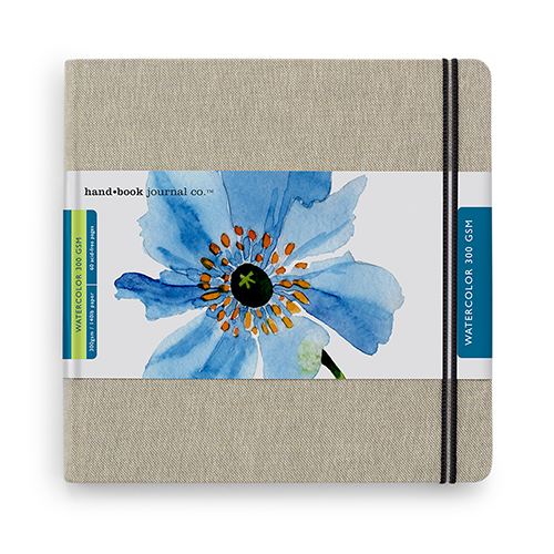 Travelogue Watercolor Journal - Square 8.25x8.25 - 300g 