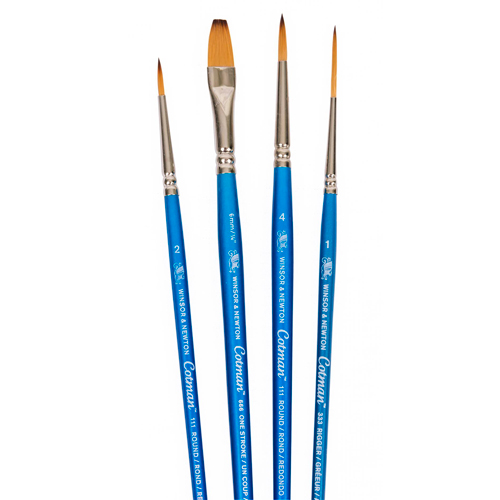 Winsor & Newton Cotman Brush Set Short Handle 4-pack