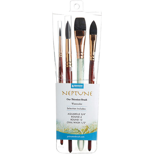 Princeton Neptune Pro Synthetic Squirrel - Brush Set of 4