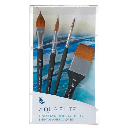 Princeton Aqua Elite Pro Watercolour Brushes - Set of 4