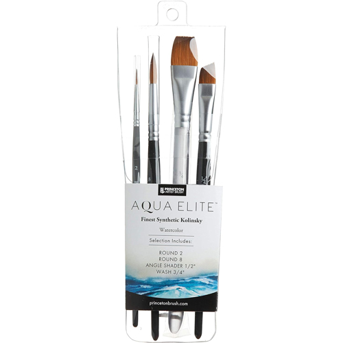 Princeton Aqua Elite Pro Watercolor Brush - Set of 4