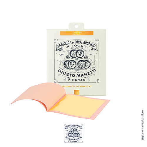 Genuine Gold Leaf - 3.3 x 3.3" Loose - Yellow Gold 23k - 5 Leaves