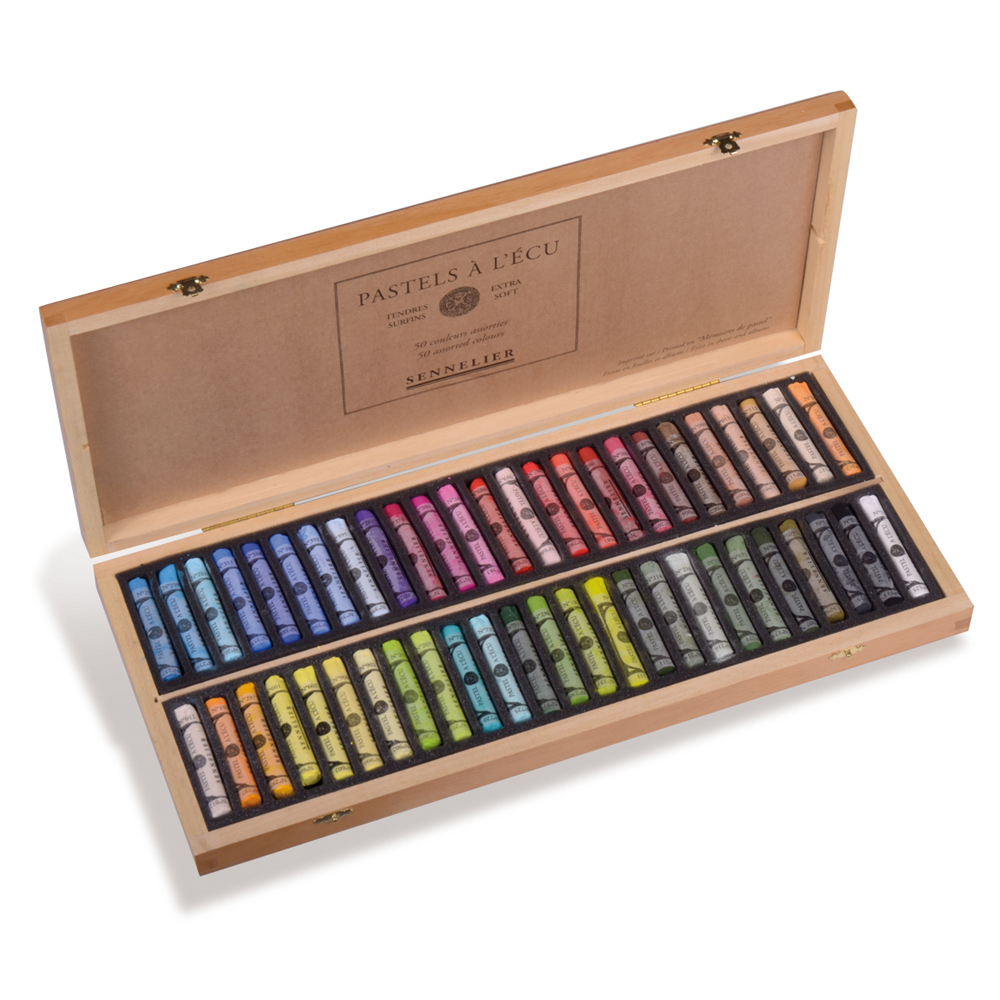 Sennelier Soft Pastels Deluxe Wooden Set of 50 | Above Ground Art