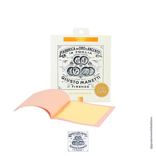 Genuine Gold Leaf - 3.3 x 3.3" Loose - Yellow Gold 22k - 25 Leaves