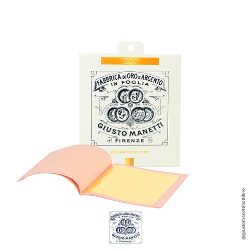 Genuine Gold Leaf 3.3 x 3.3" Transfer - Yellow Gold 22k - 25 Leaves