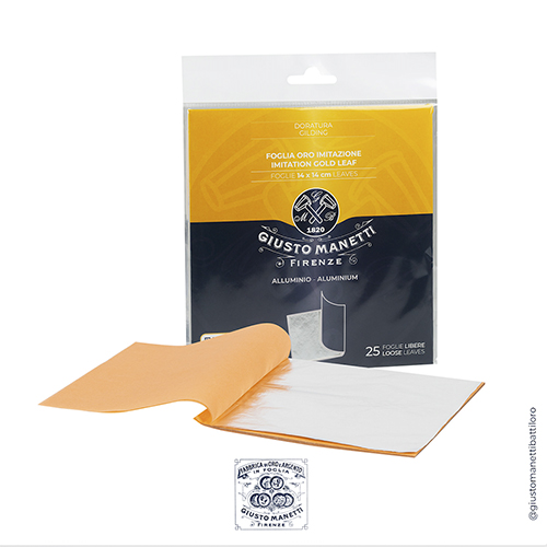 Aluminum Leaf - 5.5 x 5.5" Loose - 25 Leaves