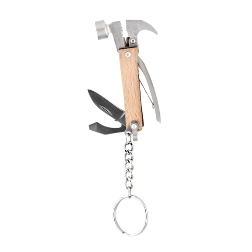 Kikkerland  Mini Wooden Hammer Tool Keychain