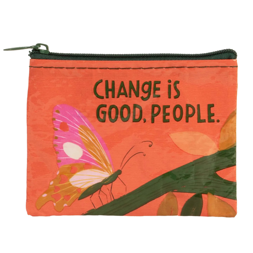 Blue Q Coin Purse - Change is Good
