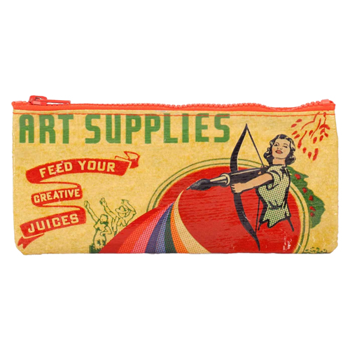 Blue Q Pencil Case - Art Supplies