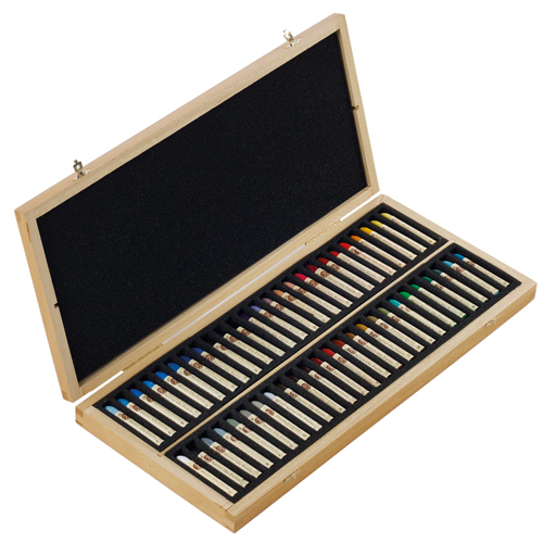Sennelier Oil Pastels  Wooden Box Set of 50